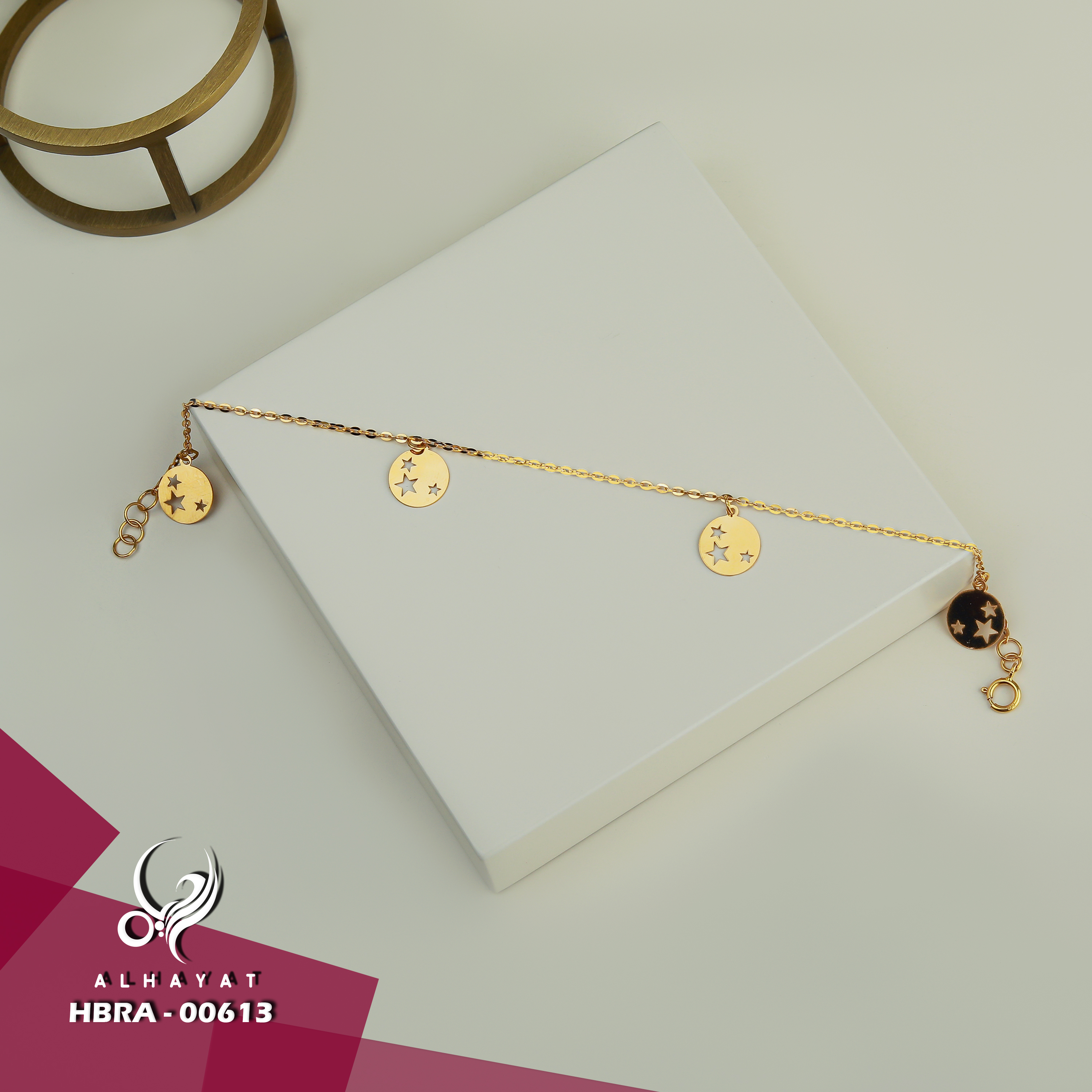 21 karat gold bracelet, Turkish made - (H-0889)